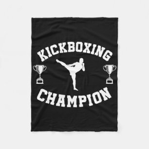 Kickbokskampioen fleece deken