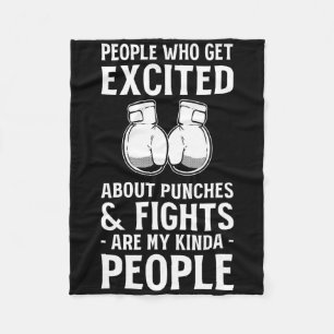 Kickbokswedstrijden Kickboksliefhebber Professione Fleece Deken