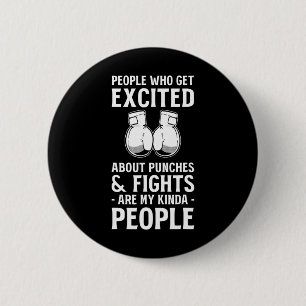 Kickbokswedstrijden Kickboksliefhebber Professione Ronde Button 5,7 Cm