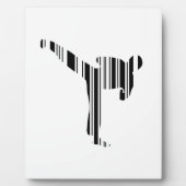 KICKBOXER BAR CODE Kickboks Barcode Patroon Fotoplaat (Voorkant)