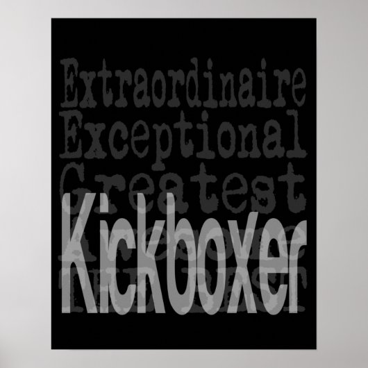 Kickboxer Extraordinaire Poster (Voorkant)