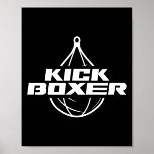 Kickboxer Kickboksen Vechtkunst Kickboksen Kick Poster