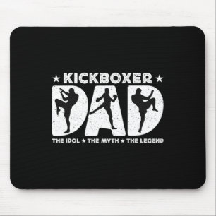 Kickboxer Vader Het Idol De Mythe Houdt van Kickbo Muismat