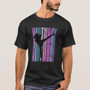 Kickboxing Birthday Womens Kickboxer Retro T-shirt