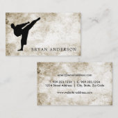 Kickboxing - Carte de visite des arts martiaux (Devant / Derrière)