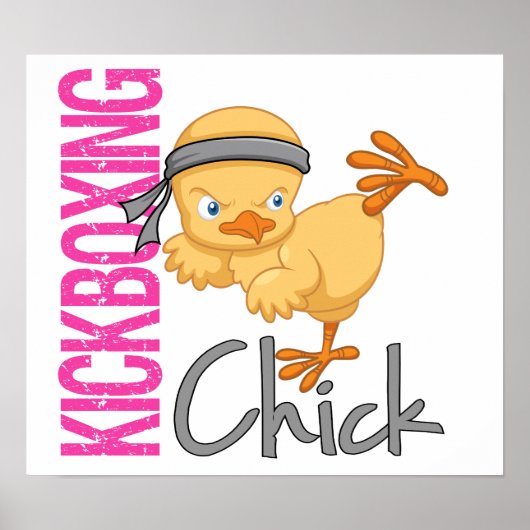 Kickboxing Chick Poster (Voorkant)