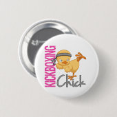 Kickboxing Chick Ronde Button 5,7 Cm (Voorkant /achterkant)