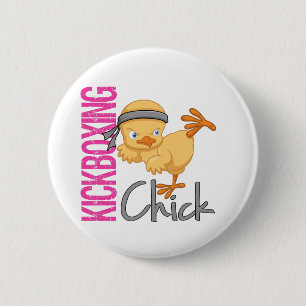 Kickboxing Chick Ronde Button 5,7 Cm