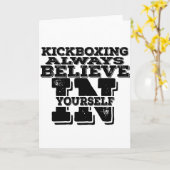 KICKBOXING GELOOFT ALTIJD IN UW ZELF KAART (Gele Bloem)