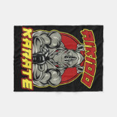 Kickboxing Grandpa Martial Arts  Fleece Deken (Voorkant (Horizontaal))