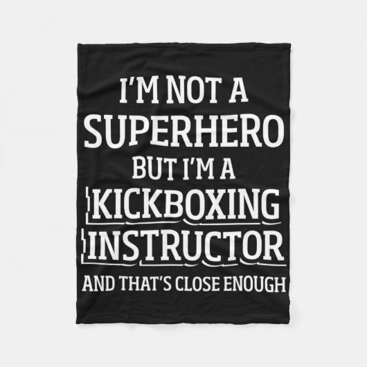Kickboxing Instructor Kick Boxing Workout _5 Fleece Deken (Voorkant)