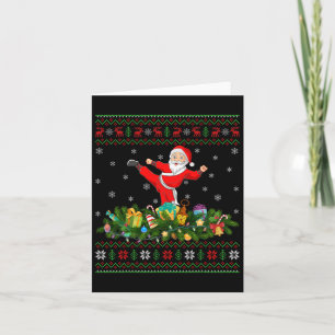 Kickboxing Martial Art Lover Xmas Ugly Kickboxing Kaart