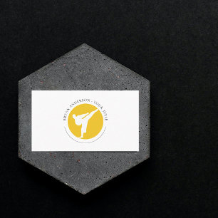 Kickboxing - Martial Arts Logo Visitekaartje