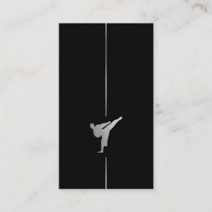 Kickboxing minimaliste - Carte de visite des arts 