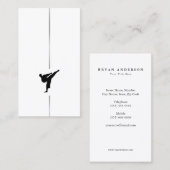 Kickboxing minimaliste - Carte de visite des arts (Devant / Derrière)