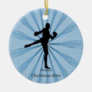 Kickboxing-naam Keramisch Ornament