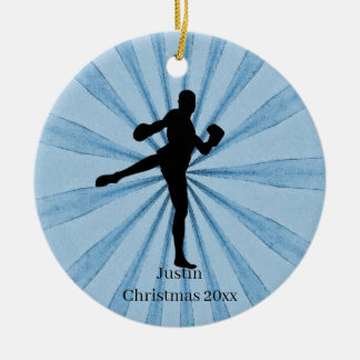 Kickboxing-naam Keramisch Ornament