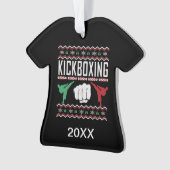 Kickboxing personnalisé laide pull de Noël (devant)