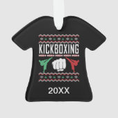 Kickboxing personnalisé laide pull de Noël (dos)