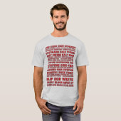 kickboxstijlen t-shirt (Voorkant volledig)