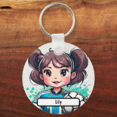 Kickin Cutie Sleutelhanger met aangepaste diameter (Voorkant)