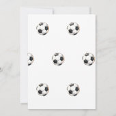 Kickin het Voetbal Verjaardagsfeest Kaart (Achterkant)
