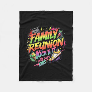 Kickin 'It met de Kins Black familie reünie samenk Fleece Deken