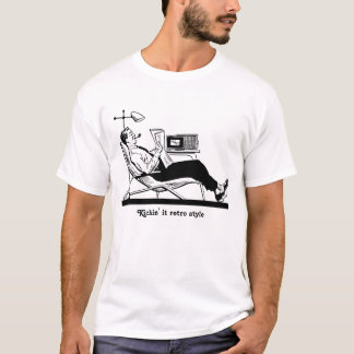 Kickin it retro stijl t-shirt