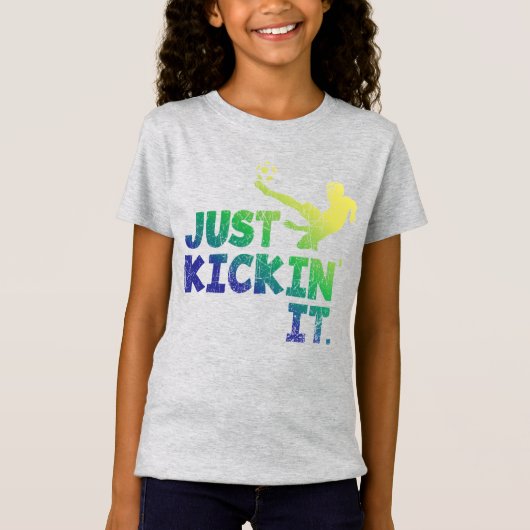 Kickin it, Soccer Graphic T-Shirt (Voorkant)