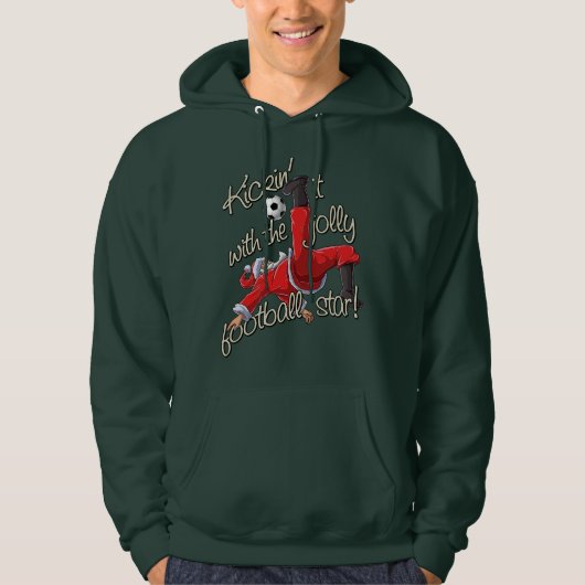 Kickin' it with Santa Hoodie (Voorkant)