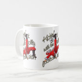 Kickin' it with Santa Koffiemok (Voorkant links)