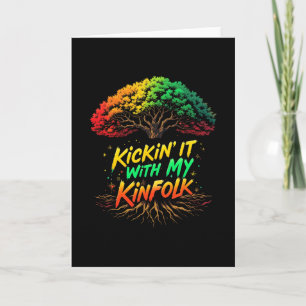 Kickin 't Is Met Mijn Familie Funny Summer Family Kaart