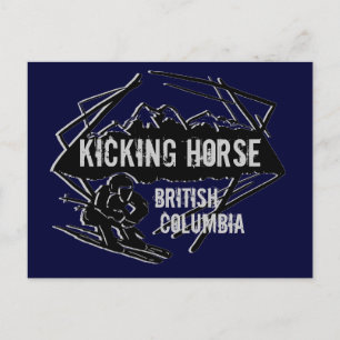 Kicking Horse Colombie-Britannique carte postale d