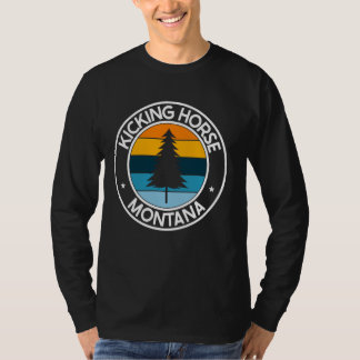 Kicking Horse Montana MT USA City Pride Retro Suns T-shirt