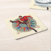 Kickoff Vierkante Kartonnen Onderzetter (Schuin)