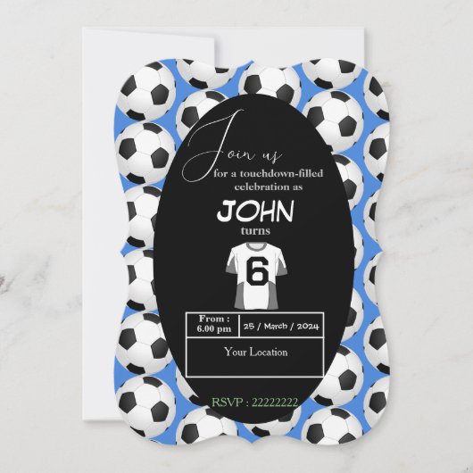 Kickstart de viering van de 6e verjaardag kaart (Voorkant)