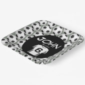 Kickstart de viering van de 6e verjaardag papieren bordje (Gebogen)