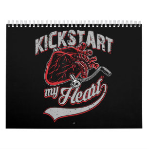 Kickstart My Heart Motorcycle Art Gift Kalender