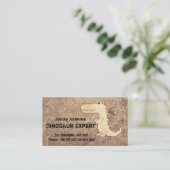Kid Dinosaur Expert Carte de visite Pour Le Jeu De (Debout devant)