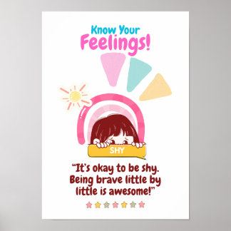 Kid Emotie Met Shy Poster
