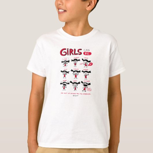 Kid t-shirt Girls Can Be (Devant)