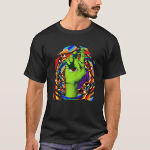 Kidcore Aesthetisch Weirdcore Oyes Weird Eye Hand T-shirt