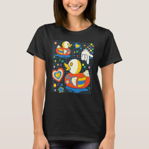 Kidcore Esthetische Eend Stof Patches Decora Kei T-shirt