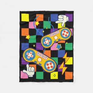 Kidcore Esthetische Stof Videospel Patches Alt Cl Fleece Deken