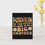 Kiddie Groovy grote broer herfst zwangerschap aank Kaart (Gele Bloem)