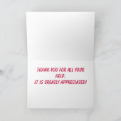 Kiddie Miniatuur Geit Bedankkaart (Binnen)