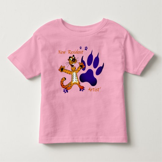 Kiddie Tijger Tracks Artsy Kinder Shirts (Voorkant)