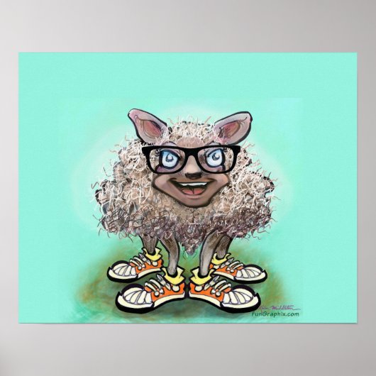 Kiddo Sheep Poster (Voorkant)