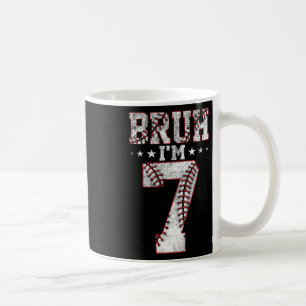 Kiddos Bruh 7e verjaardag Bysebyll Bruh Ik ben 7 j Koffiemok