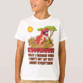 Kiddosaurus T-Rex Kinder T-shirt (Voorkant)